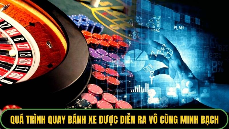 Quá trình quay bánh xe được diễn ra vô cùng minh bạch